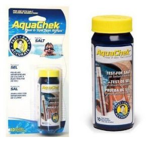 bandelettes d'analyse de sel pour piscine Aquachek