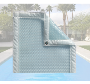 Bâche à bulles pour Piscine - SUN BOOST - 400µ - Avec bordage - Sur mesure