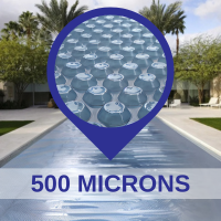 Epaisseur de la bache 500 microns