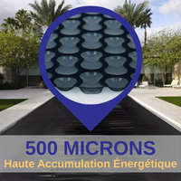 Epaisseur de la bache 500 microns